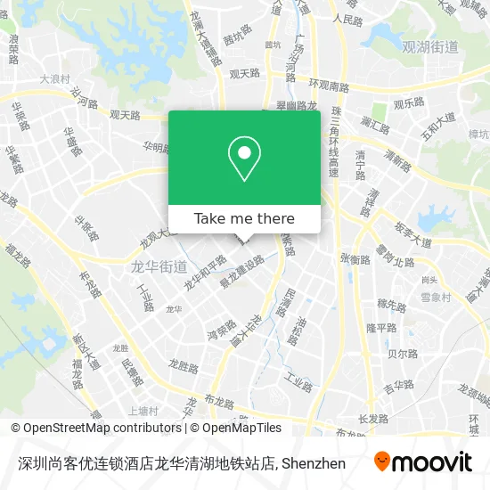深圳尚客优连锁酒店龙华清湖地铁站店 map
