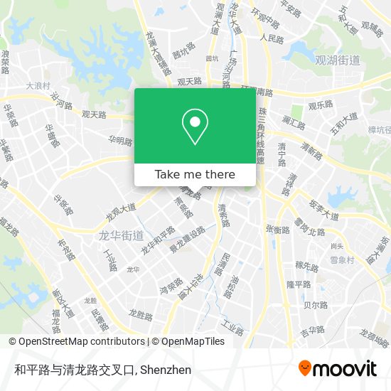 和平路与清龙路交叉口 map