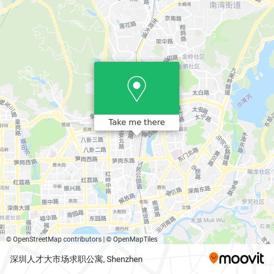 深圳人才大市场求职公寓 map