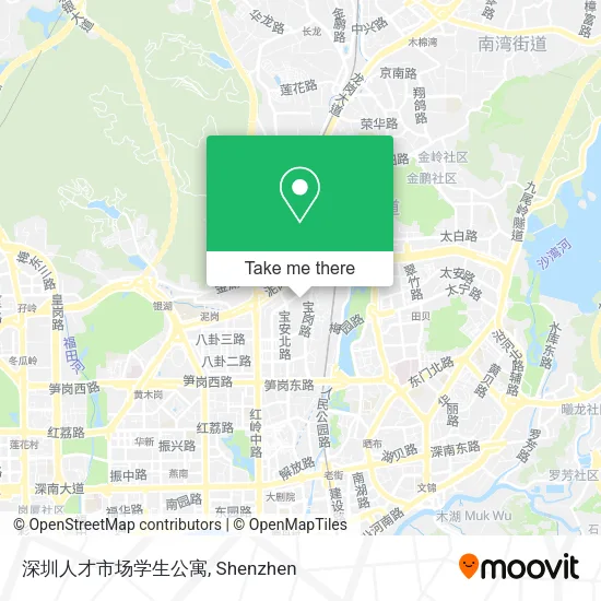 深圳人才市场学生公寓 map