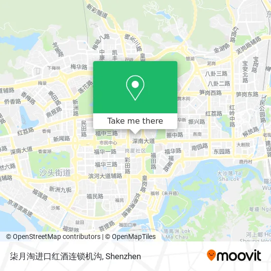 柒月淘进口红酒连锁机沟 map
