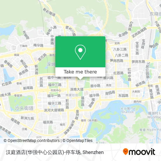汉庭酒店(华强中心公园店)-停车场 map