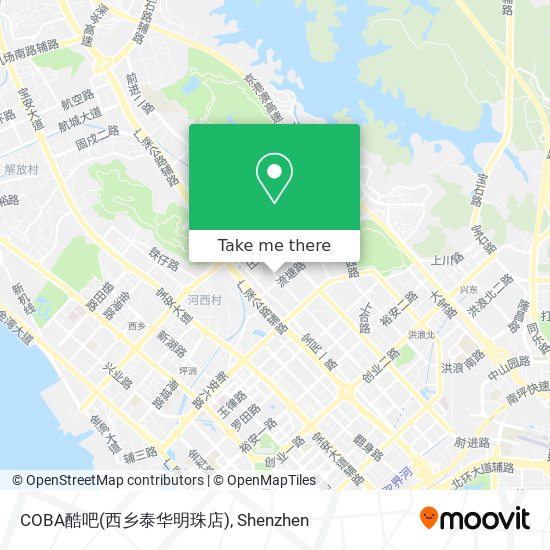 COBA酷吧(西乡泰华明珠店) map