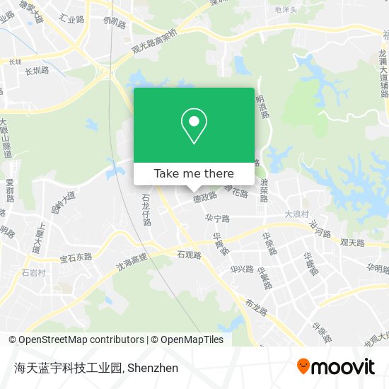 海天蓝宇科技工业园 map