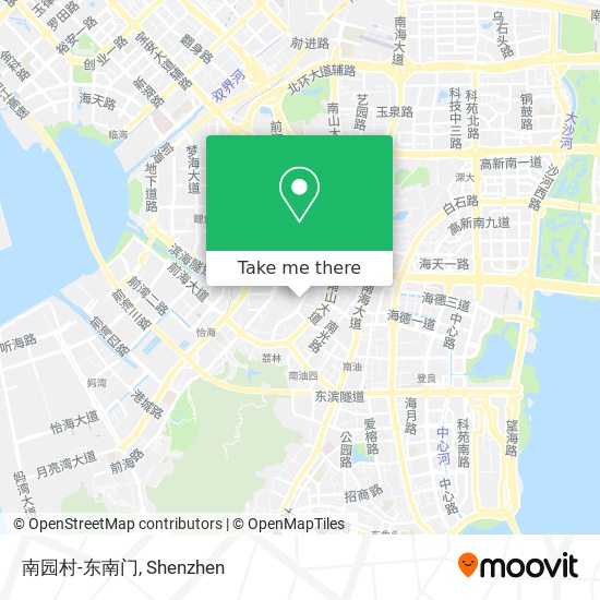 南园村-东南门 map