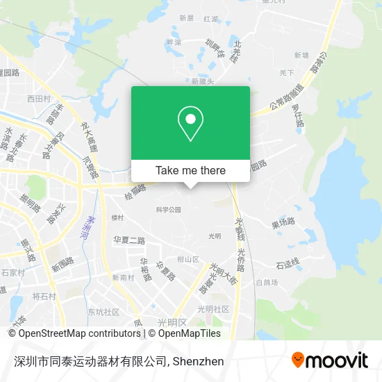 深圳市同泰运动器材有限公司 map