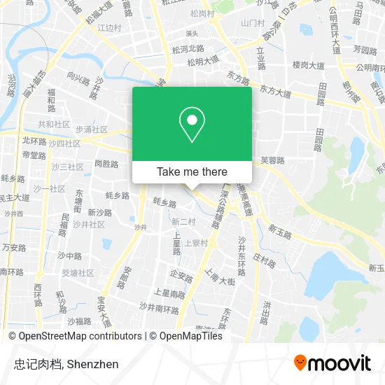 忠记肉档 map