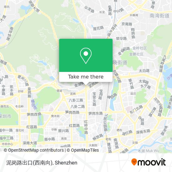 泥岗路出口(西南向) map