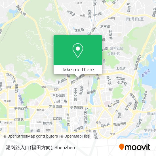 泥岗路入口(福田方向) map