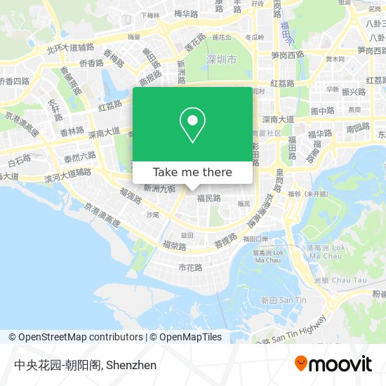 中央花园-朝阳阁 map