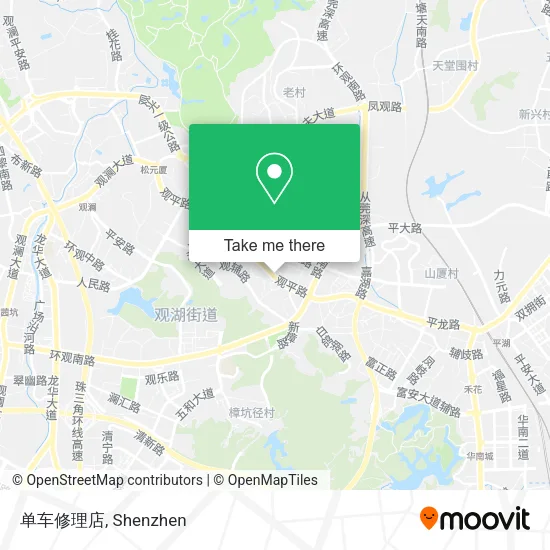 单车修理店 map