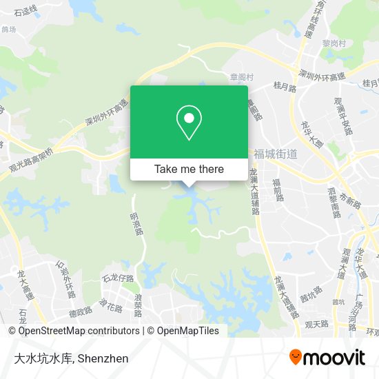 大水坑水库 map