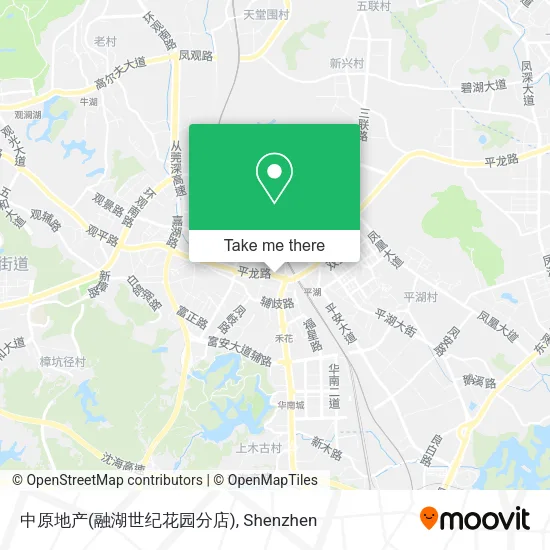 中原地产(融湖世纪花园分店) map