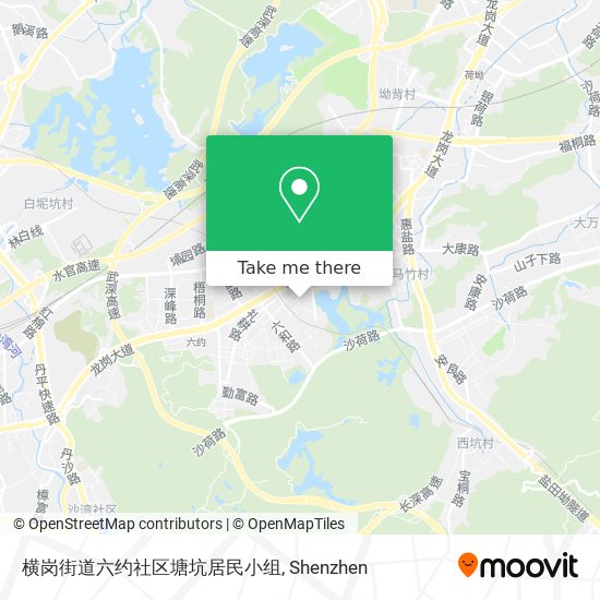 横岗街道六约社区塘坑居民小组 map