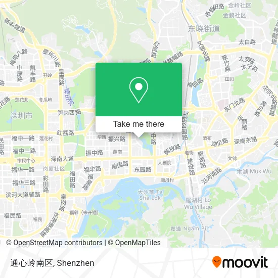 通心岭南区 map
