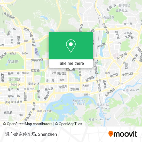 通心岭东停车场 map