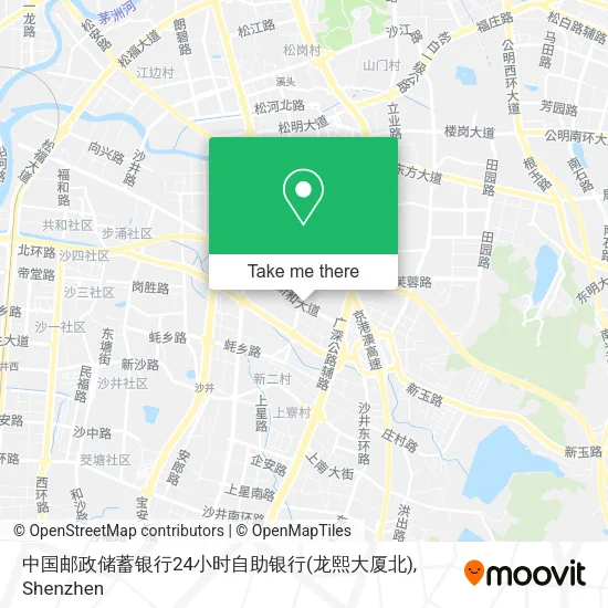 中国邮政储蓄银行24小时自助银行(龙熙大厦北) map