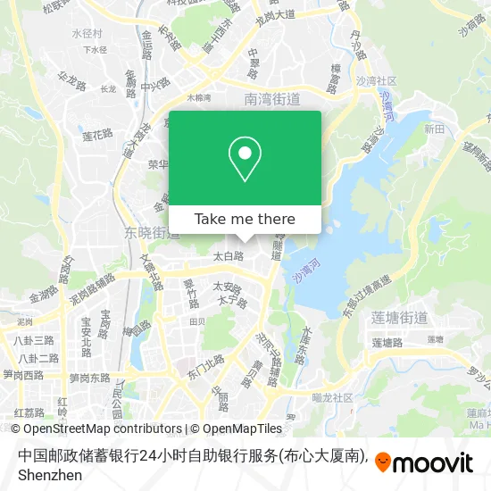 中国邮政储蓄银行24小时自助银行服务(布心大厦南) map