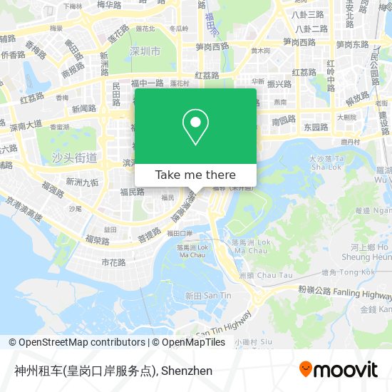 神州租车(皇岗口岸服务点) map