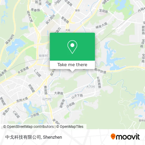 中戈科技有限公司 map