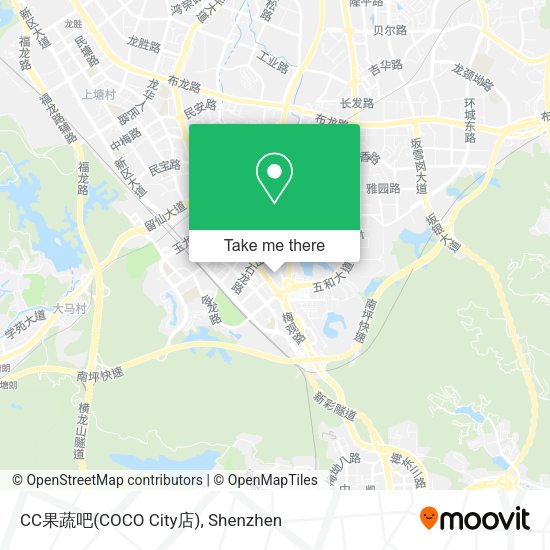 CC果蔬吧(COCO City店) map