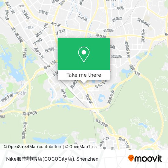 Nike服饰鞋帽店(COCOCity店) map
