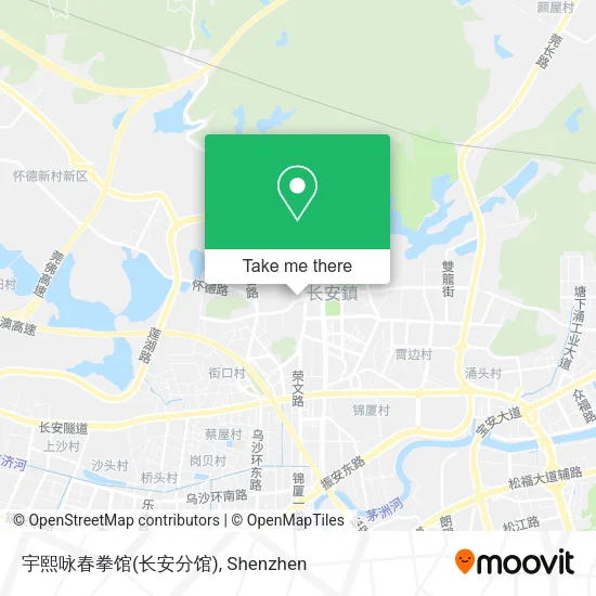 宇熙咏春拳馆(长安分馆) map