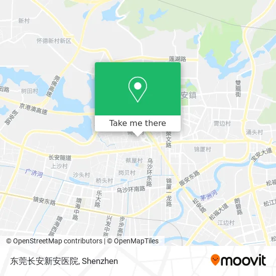 东莞长安新安医院 map