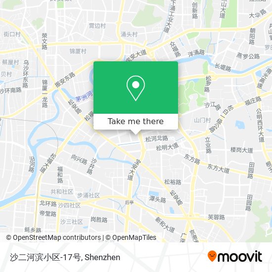 沙二河滨小区-17号 map
