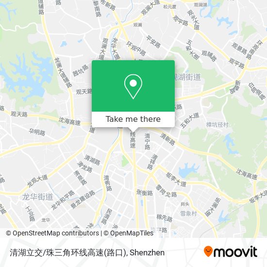 清湖立交/珠三角环线高速(路口) map