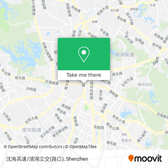 沈海高速/清湖立交(路口) map
