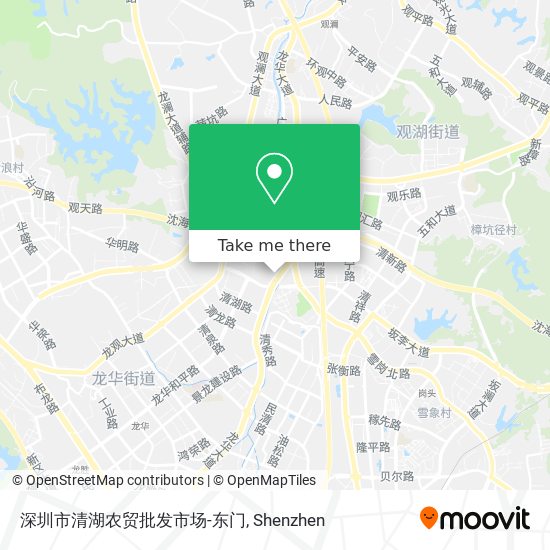 深圳市清湖农贸批发市场-东门 map