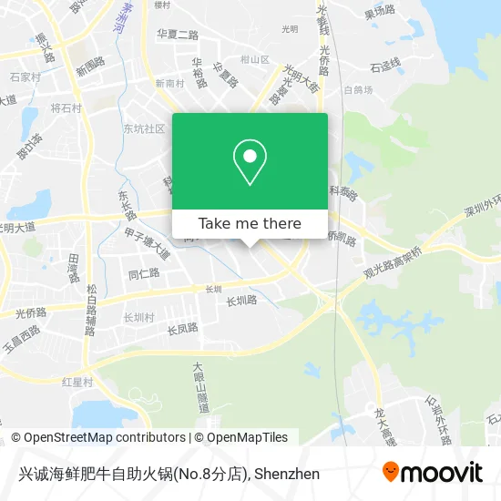 兴诚海鲜肥牛自助火锅(No.8分店) map