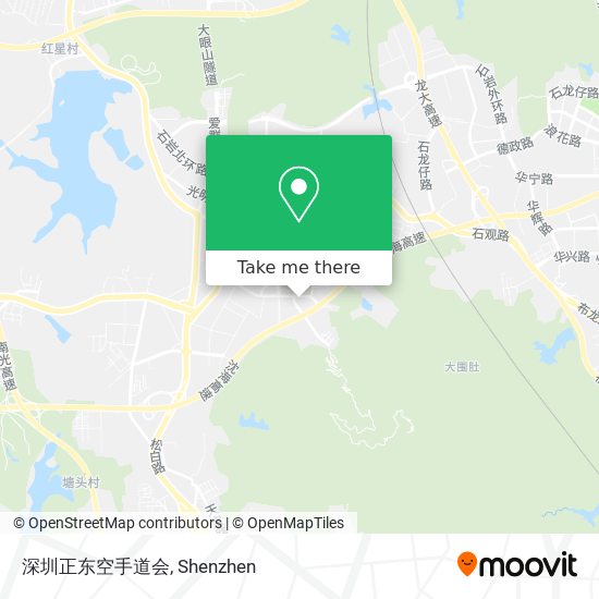 深圳正东空手道会 map