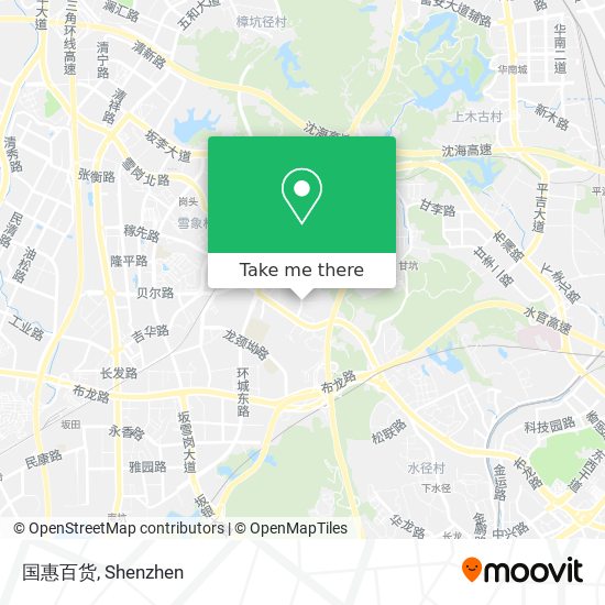 国惠百货 map
