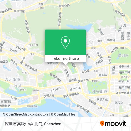 深圳市高级中学-北门 map