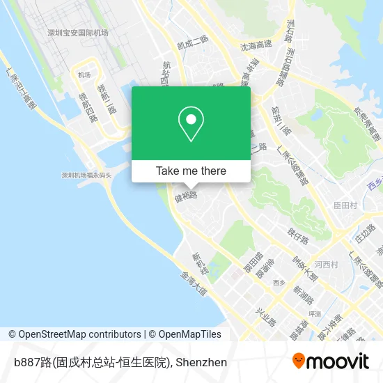 b887路(固戍村总站-恒生医院) map