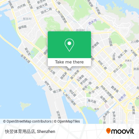 快翌体育用品店 map
