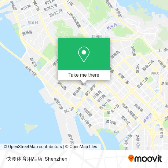 快翌体育用品店 map