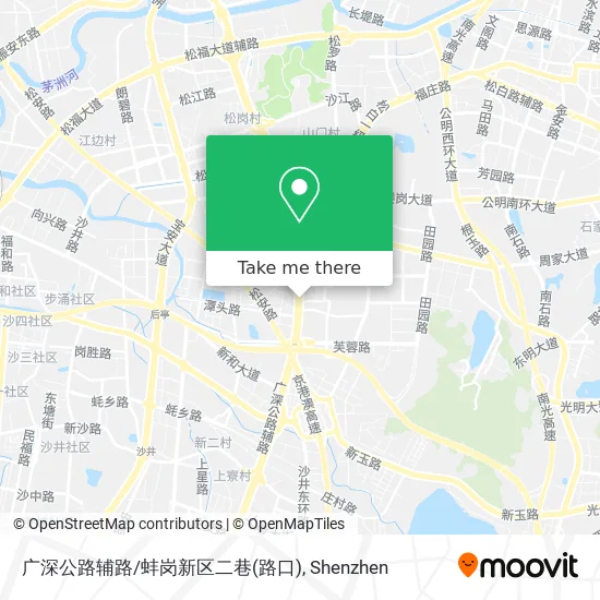 广深公路辅路/蚌岗新区二巷(路口) map