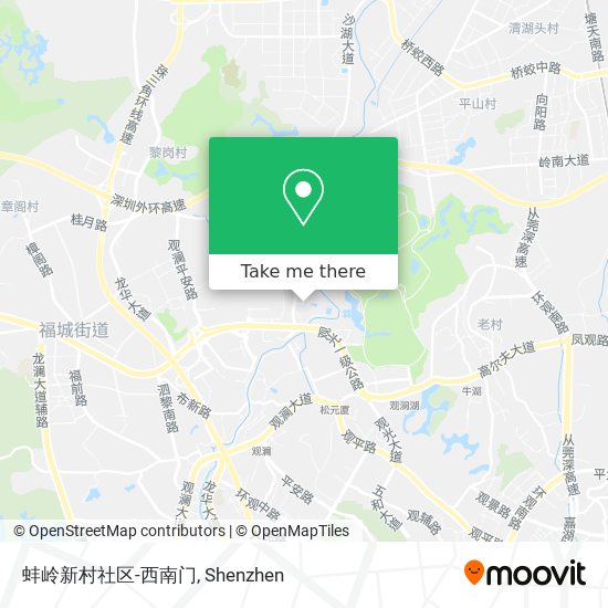 蚌岭新村社区-西南门 map