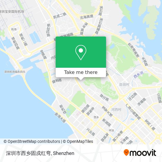 深圳市西乡固戍红弯 map