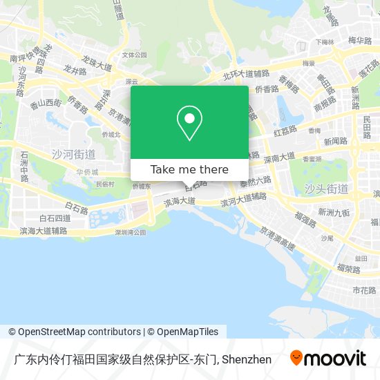 广东内伶仃福田国家级自然保护区-东门 map