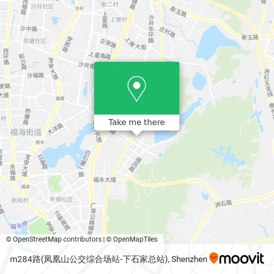 m284路(凤凰山公交综合场站-下石家总站) map