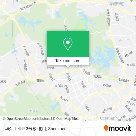 华荣工业区3号楼-北门 map
