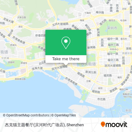 杰克猫主题餐厅(滨河时代广场店) map