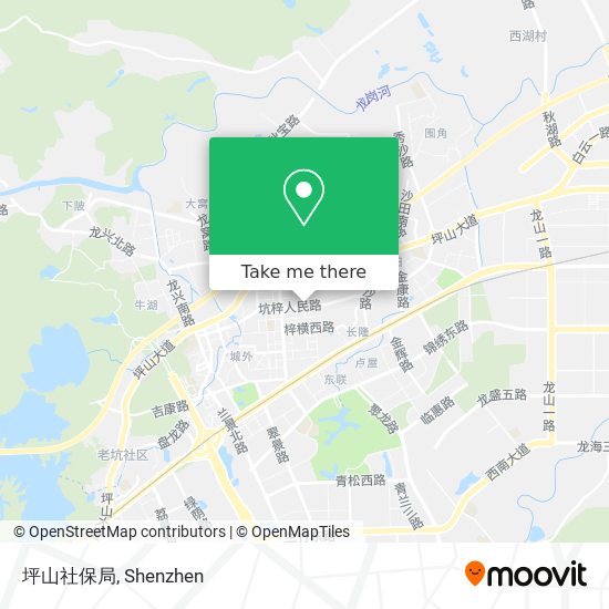 坪山社保局 map