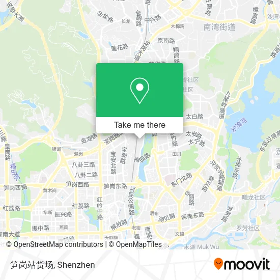 笋岗站货场 map