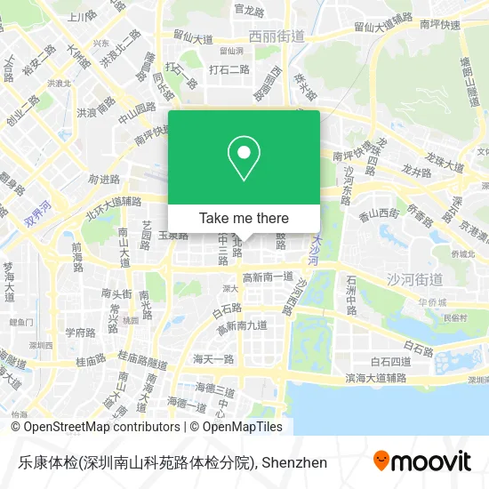 乐康体检(深圳南山科苑路体检分院) map