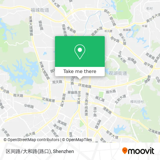 区间路/大和路(路口) map